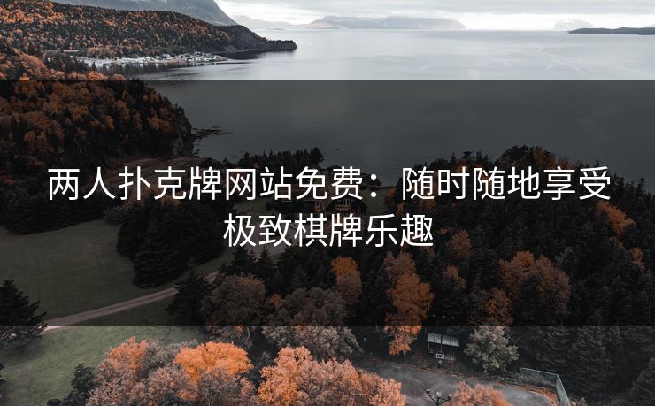 两人扑克牌网站免费:随时随地享受极致棋牌乐趣 两人扑克牌网站免费:随时随地享受极致棋牌乐趣